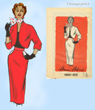 1950s Vintage Anne Adams Sewing Pattern 4860 Misses Bolero Suit Sz 32 Bust