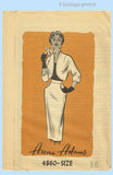 1950s Vintage Anne Adams Sewing Pattern 4860 Misses Bolero Suit Sz 34 Bust