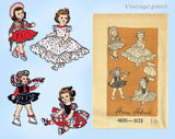 Anne Adams 4895: 1950s Uncut 16 Inch Doll Clothes Set Vintage Sewing Pattern