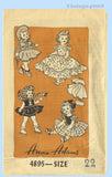 Anne Adams 4895: 1950s Uncut 22 Inch Doll Clothes Set Vintage Sewing Pattern