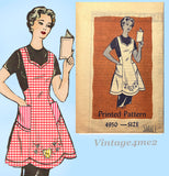 1950s Vintage Anne Adams Sewing Pattern 4950 Uncut Misses Apron Sz 36 to 38 B