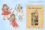 Anne Adams T-4924: 1940s Cute 14 Inch Doll Clothes Set Vintage Sewing Pattern