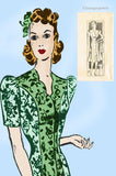 Anne Adams 4171: 1930s Volup Ladies Street Dress 38B Vintage Sewing Pattern UNCUT