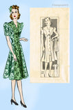 Anne Adams 4171: 1930s Volup Ladies Street Dress 38B Vintage Sewing Pattern UNCUT