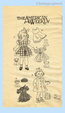 1940s Vintage American Weekly Sewing Pattern 3839 Cute 22in Doll Clothes Set