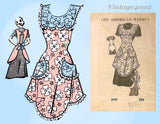 American Weekly 3890: 1940s Misses WWII Apron Sz 36-38 B Vintage Sewing Pattern