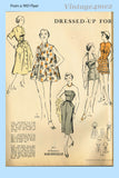 1950s VTG Advance Sewing Pattern 5792 Misses Duster Robe or Beach Cover Up 32 B