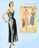 Advance 6734: 1950s Uncut Misses Slip Size 34 Bust Vintage Sewing Pattern