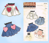 1950s Vintage Butterick Sewing Pattern 6746 Easy Misses Hostess Apron Fits All