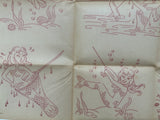 1960s Aunt Martha's 3623 Mermaid Tea Towel Transfer Uncut Hot Iron Transfer