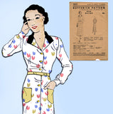 Butterick 3855: 1930s Uncut Misses Street Dress Size 38 B Vintage Sewing Pattern