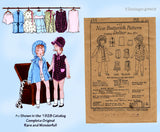 1930s Vintage Butterick Sewing Pattern 435 Rare 16 in Patsy Doll Clothes Set