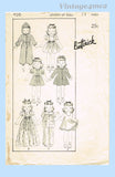 1930s Vintage Butterick Sewing Pattern 456 Sweet 14in Little Girl Doll Clothes Set