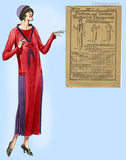 Butterick 5439: 1920s Misses Long Lean Flapper Dress 36 B Vintage Sewing Pattern