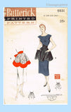 1950s Vintage Butterick Sewing Pattern 5531 Cute Scalloped Tea Aprons Fits All