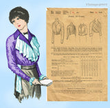 Butterick 5653: 1920s Misses Edwardian Blouse Waist 38 B Vintage Sewing Pattern