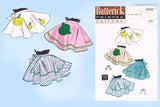 1950s Vintage Butterick Sewing Pattern 6745 Easy Misses Cocktail Apron Fits All