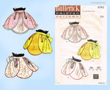 1950s Vintage Butterick Sewing Pattern 6743 Easy Misses Cocktail Apron Fits All