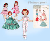 1950s Vintage Butterick Sewing Pattern 7973 Sweet 14 Inch Little Doll Clothes Set