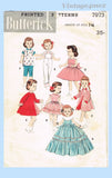 1950s Vintage Butterick Sewing Pattern 7973 Sweet 14 Inch Little Doll Clothes Set