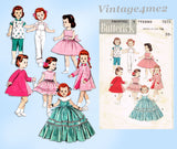 1950s Vintage Butterick Sewing Pattern 7973 Sweet 14 Inch Little Doll Clothes Set