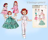 1950s Vintage Butterick Sewing Pattern 7973 Sweet 16-17 Inch Little Doll Clothes