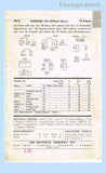 1950s Vintage Butterick Sewing Pattern 7973 Sweet 16-17 Inch Little Doll Clothes