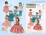 1950s Vintage Butterick Sewing Pattern 7975 16 Inch Toni Walker Doll Clothes