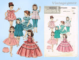 1950s Vintage Butterick Sewing Pattern 7975 19 Inch Toni Walker Doll Clothes