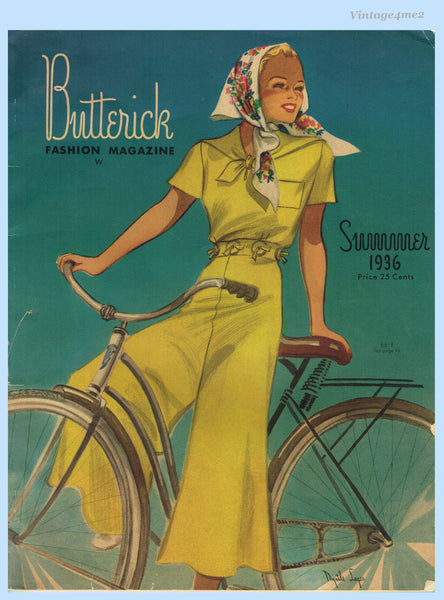 1930s Vintage Butterick Pattern Book Summer 1936 Pattern Catalog 52 Pages