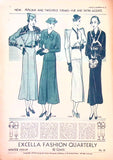 Digital Download 1930s Excella Winter 1933 1934 Quarterly Pattern Catalog 36 pgs