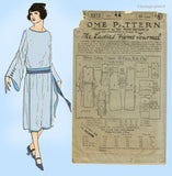 Ladies Home Journal 3315: 1920s Uncut Flapper Dress 44B Vintage Sewing Pattern