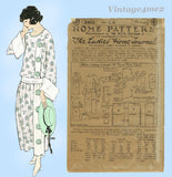 Ladies Home Journal 3406: 1920s Uncut Misses Dress 34 B Vintage Sewing Pattern