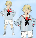 Ladies Home Journal 3451: 1920s Uncut Toddler Sailor Suit Sz 6 VTG Sewing Pattern