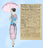 Ladies Home Journal 3570: 1920s Rare Uncut Tiered Dress 32 B Vintage Sewing Pattern