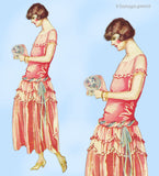 Ladies Home Journal 3742: 1920s Misses Scalloped Dress Vintage Sewing Pattern UNCUT