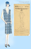 1920s VTG Ladies Home Journal Sewing Pattern 5372 Uncut Misses Flapper Dress 38B