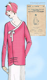 1920s Ladies Home Journal Sewing Pattern 5404 FF Multi Size Flapper Blouse 34-38