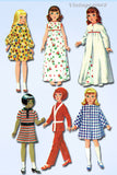 1960s Vintage McCalls Sewing Pattern 2182 Large 20 to 25 In Ruthie Doll Clothes