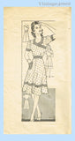 Marian Martin 9010: 1940s Uncut Misses WWII Dress Sz 34 B Vintage Sewing Pattern