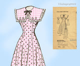 Marian Martin 9043: 1940s Uncut WWII Sun Dress Sz 34 B Vintage Sewing Pattern