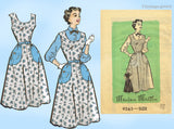 1950s Vintage Marian Martin Sewing Pattern 9263 Misses Sun Dress Jumper 34B