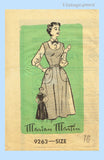 1950s Vintage Marian Martin Sewing Pattern 9263 Misses Sun Dress Jumper 34B