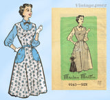 1950s Vintage Marian Martin Sewing Pattern 9263 Misses Sun Dress Jumper 34B