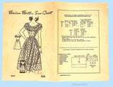 1950s Vintage Marian Martin Sewing Pattern 9271 Uncut Misses Patio Dress Sz 31 Bust