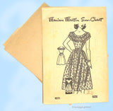 1950s Vintage Marian Martin Sewing Pattern 9271 Uncut Misses Patio Dress Sz 31 Bust