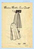 1940s Martin Mail Order Pattern 9307 Misses' Skirt Pattern Big Shaped Pockets