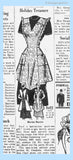 Marian Martin 9492: 1940s Uncut Misses Full Bib Apron Sz SM Vintage Sewing Pattern