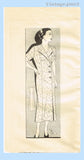 Marian Martin 9631: 1930s Uncut Misses Coat Dress Sz 40 B Vintage Sewing Pattern