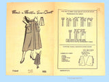 1950s Martin Mail Order Pattern 9347 Misses' Skirt Pattern Big Shaped Pockets